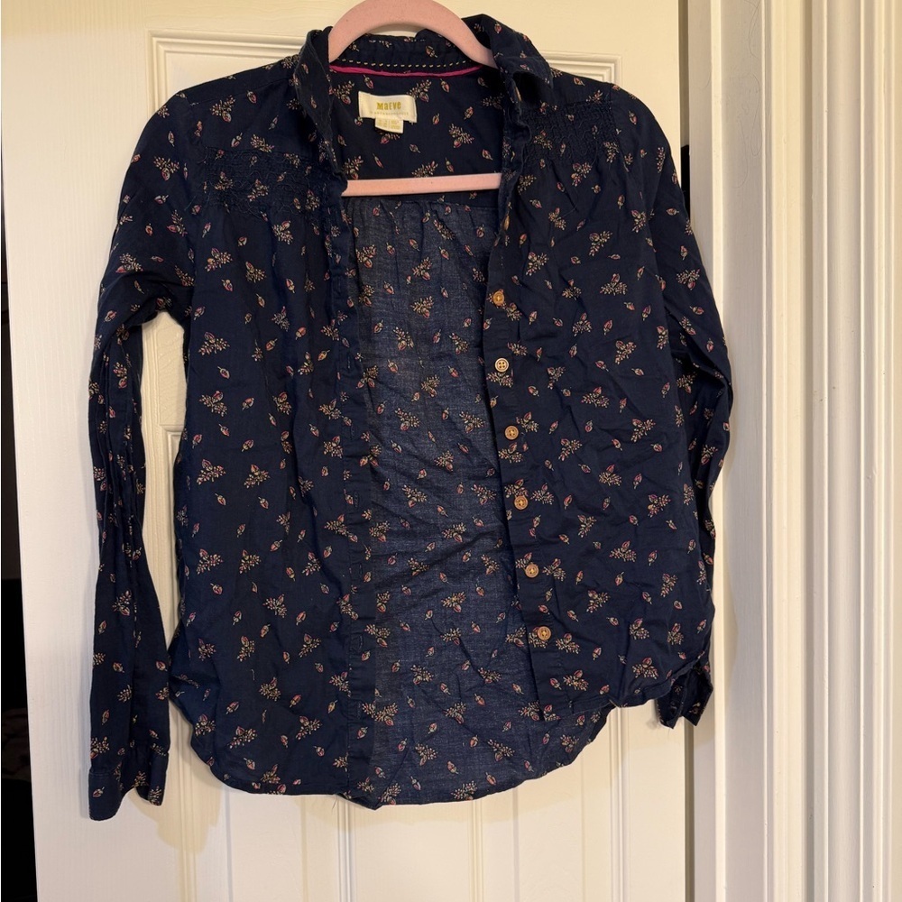Maeve Floral Women’s Button Up Size 2